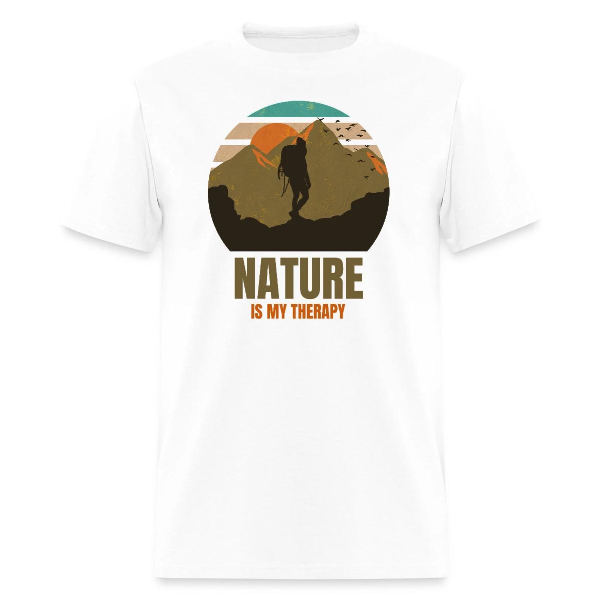 Nature is my therapy - Men's T-shirt