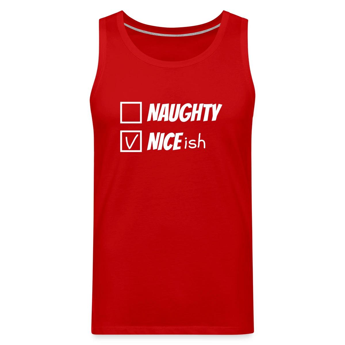 Naughty nice ish - Mens's Tank tops