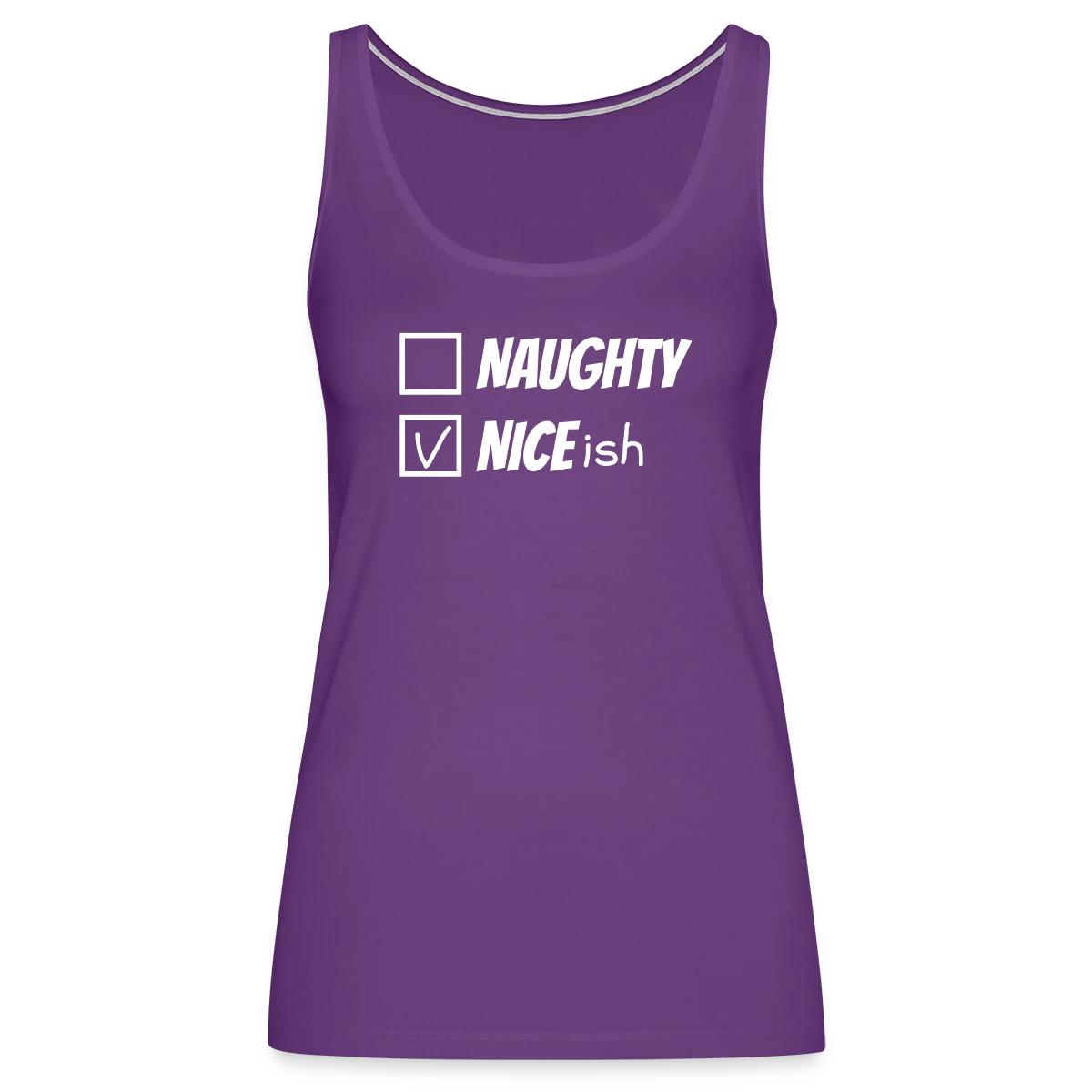 Naughty nice ish - Womens's Tank tops