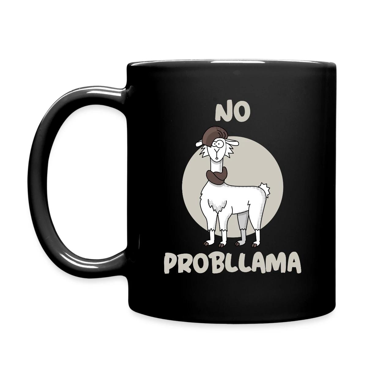 No probllama - Full color mug