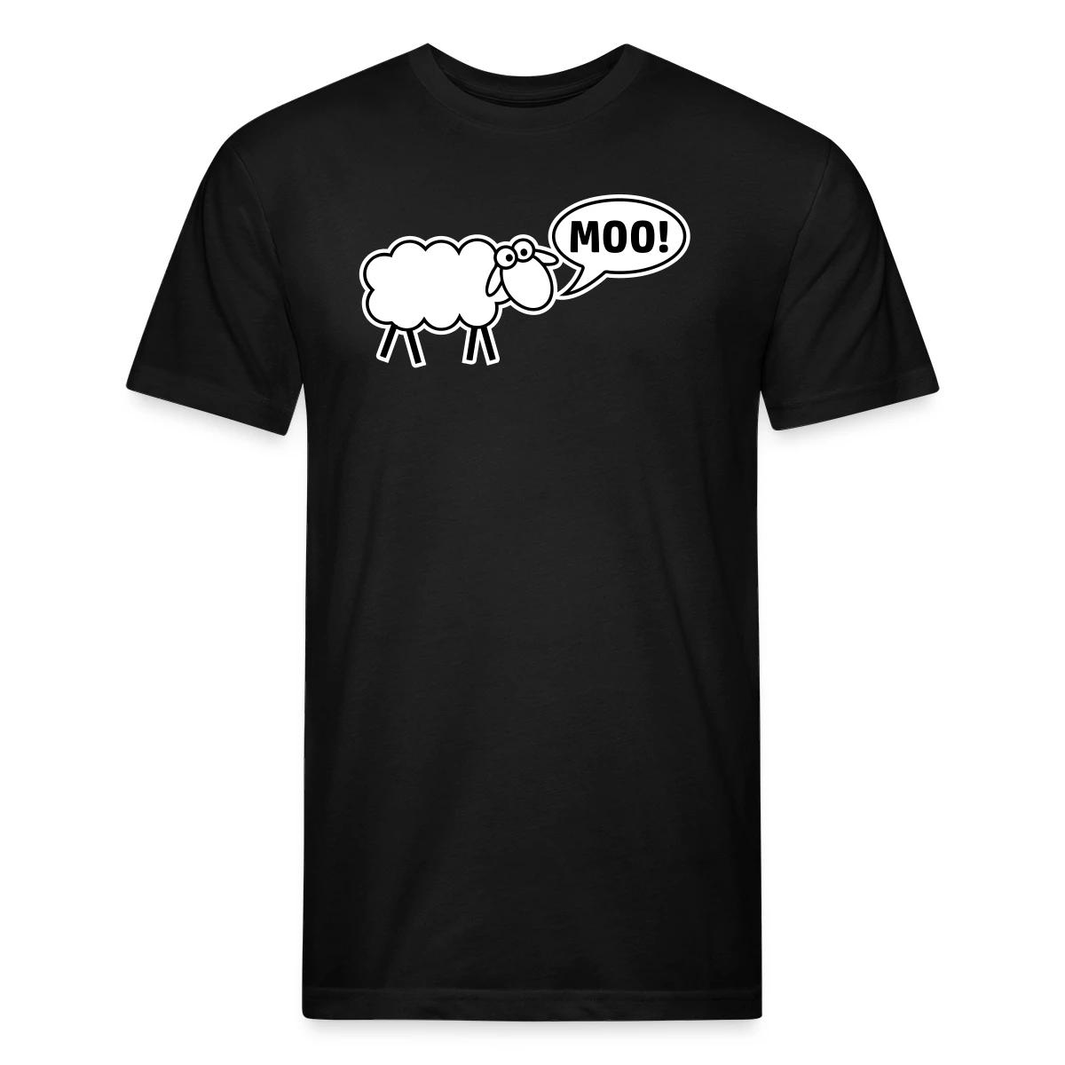 Sheep mooing - Men's Fitted T-shirt