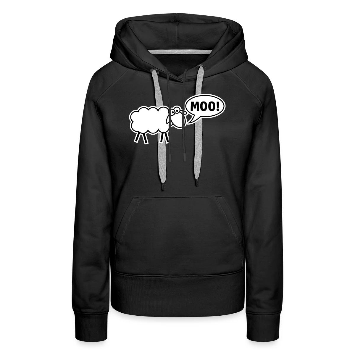 Sheep mooing - Women's premium hoodies
