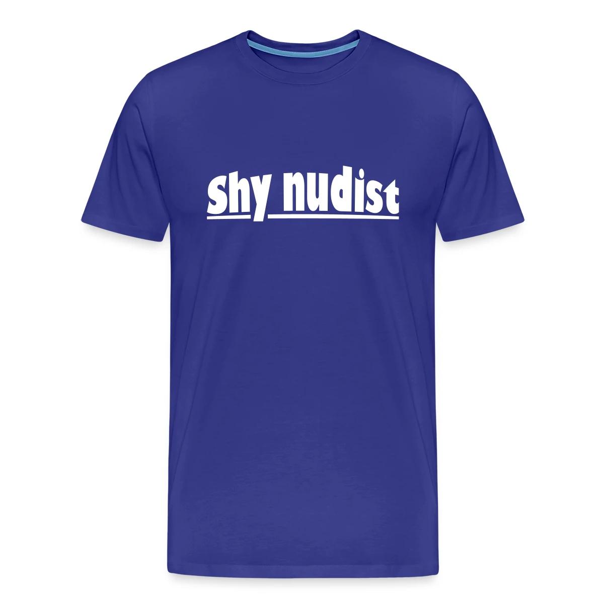 Shy nudist - Men's Premium T-shirt
