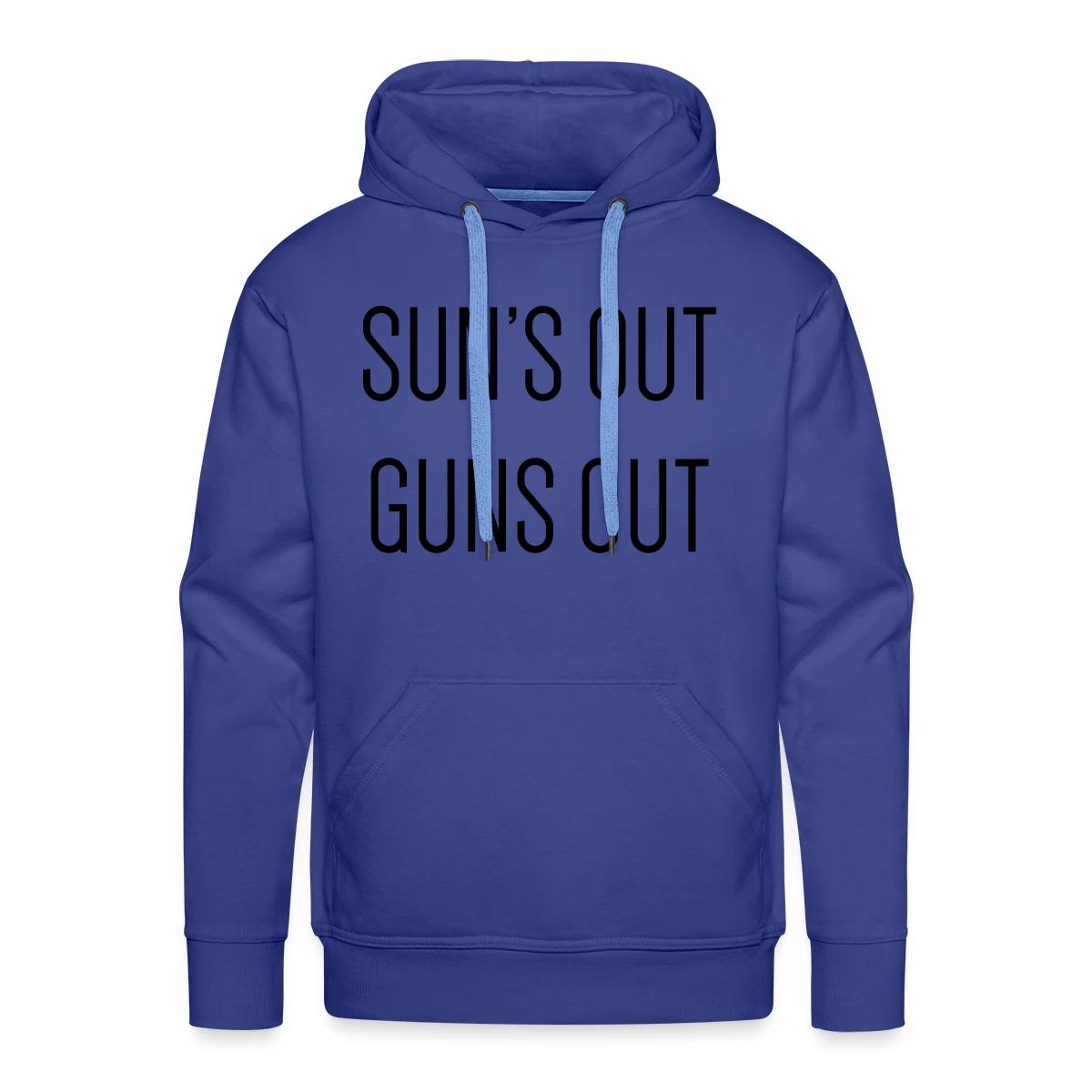 Sun's out guns out - Men's Premium hoodie