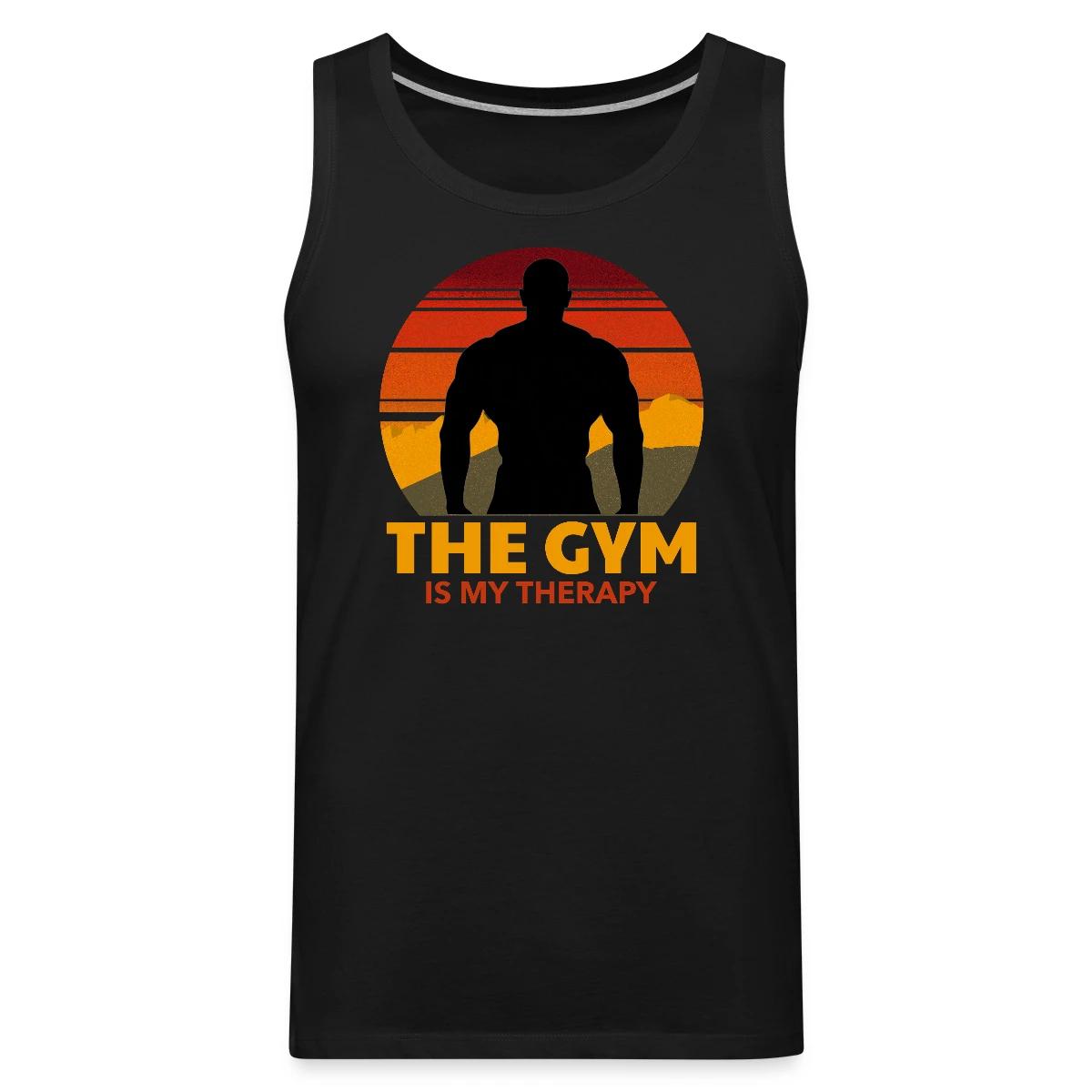 The gym is my therapy - Mens's Tank tops