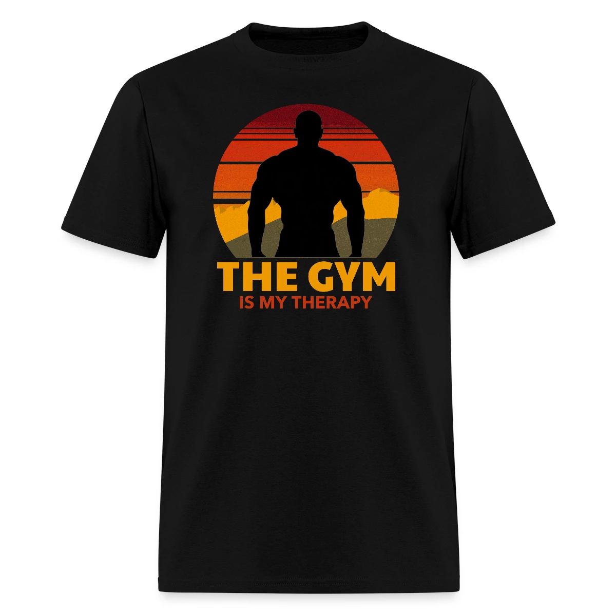 The gym is my therapy - Men's T-shirt