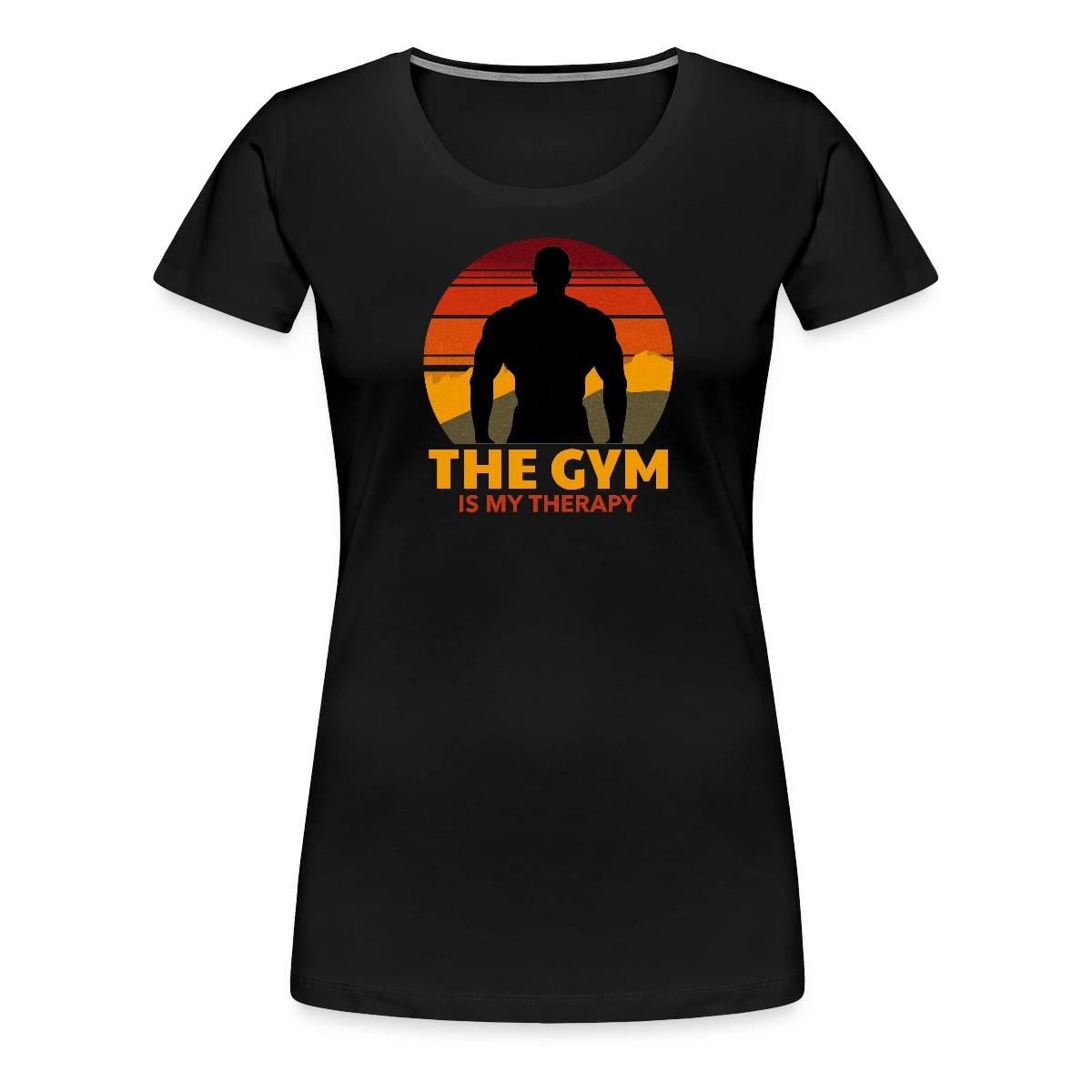 The gym is my therapy - Women's Premium T-shirt