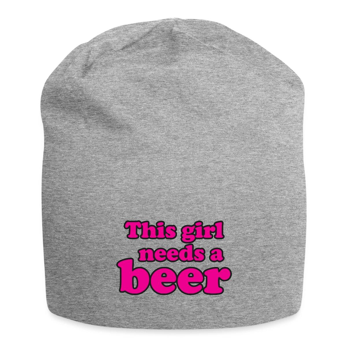 This girl needs a beer - Beanie