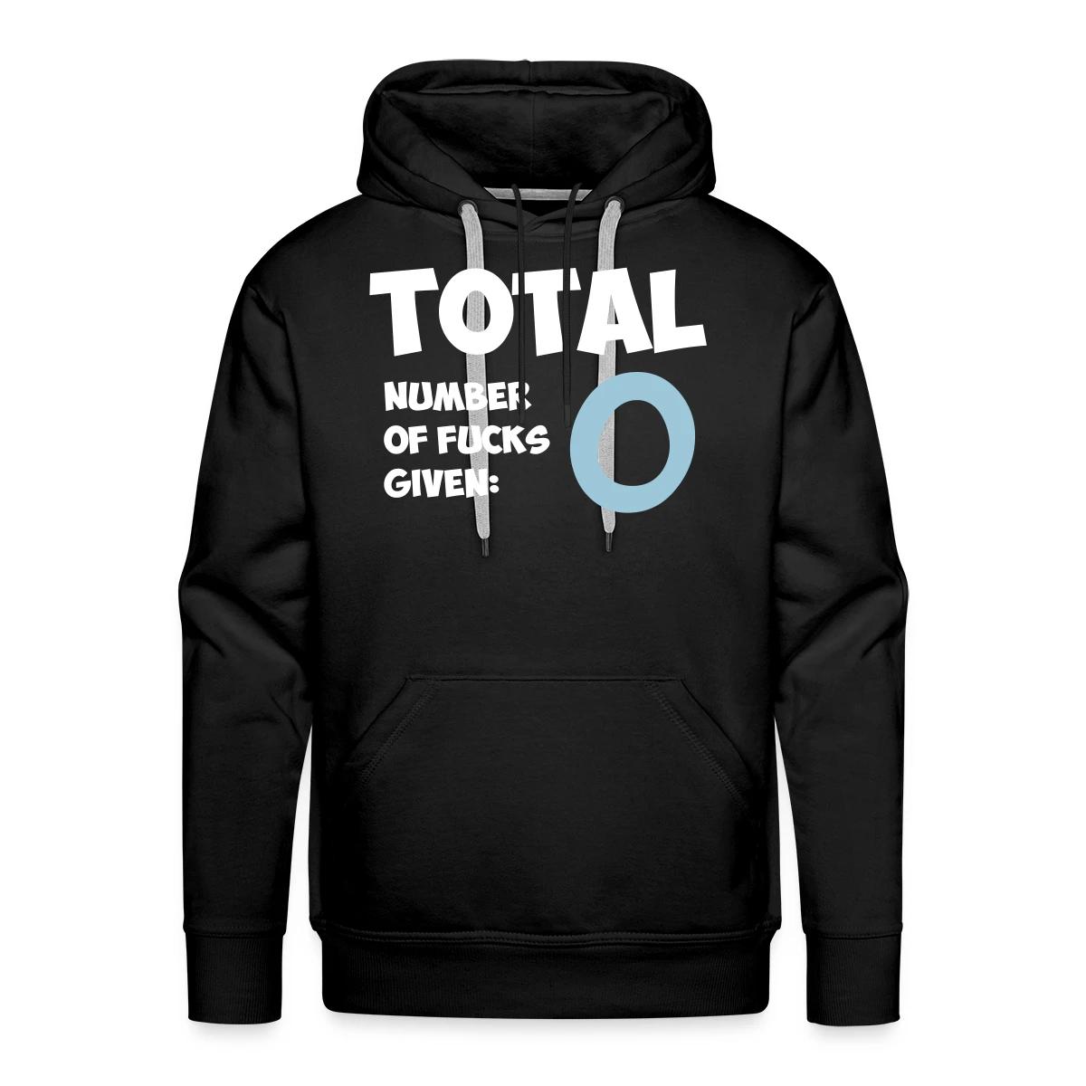 Total number of fucks given - Men's Premium hoodie
