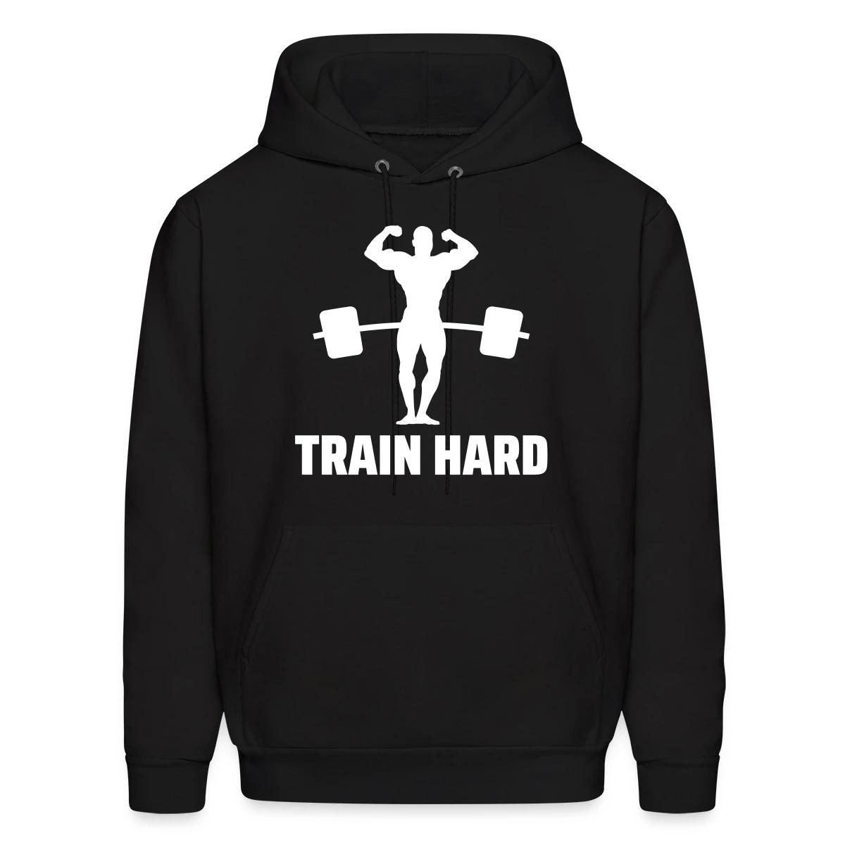 Train hard - Men's hoodie