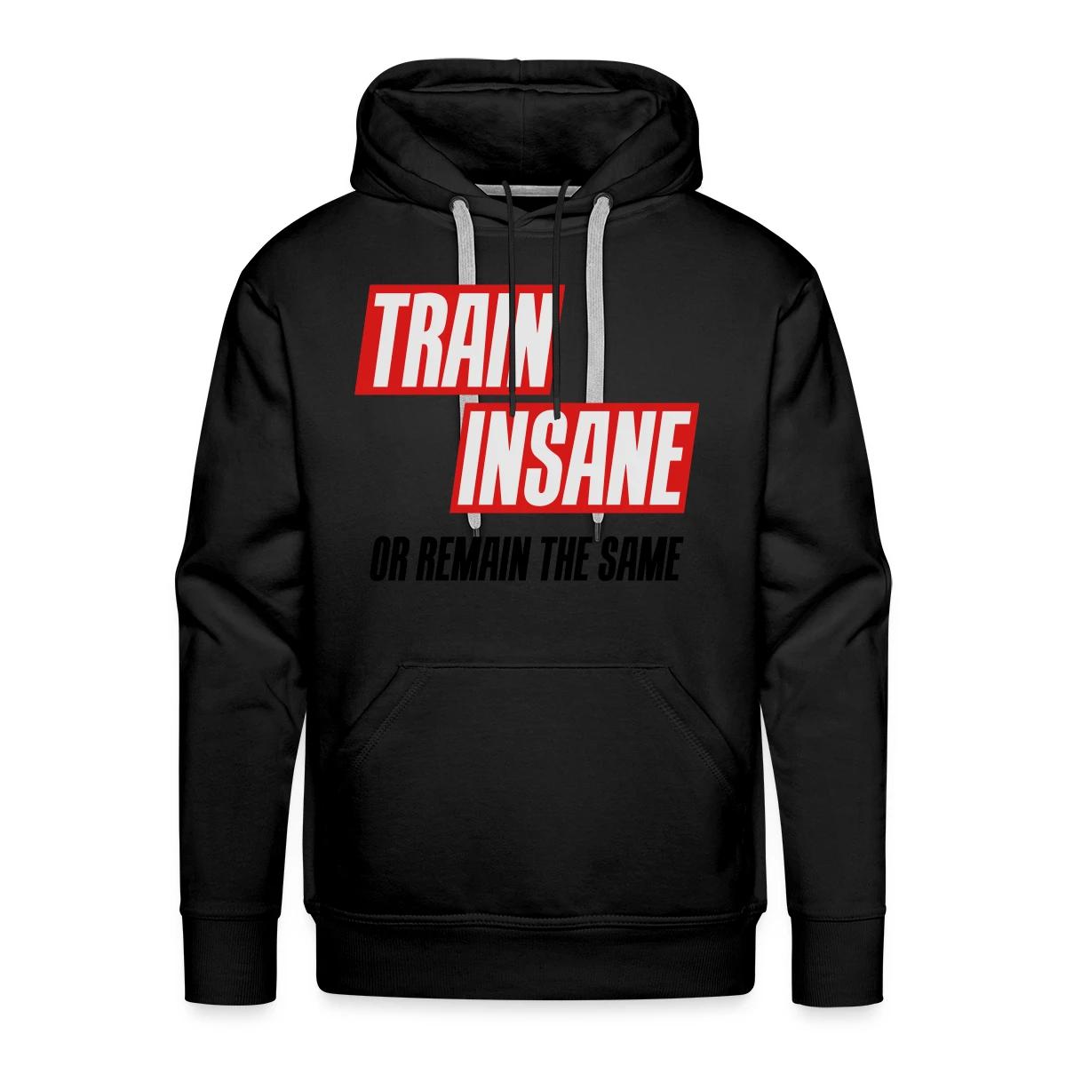 Train insane or remain the same - Men's Premium hoodie