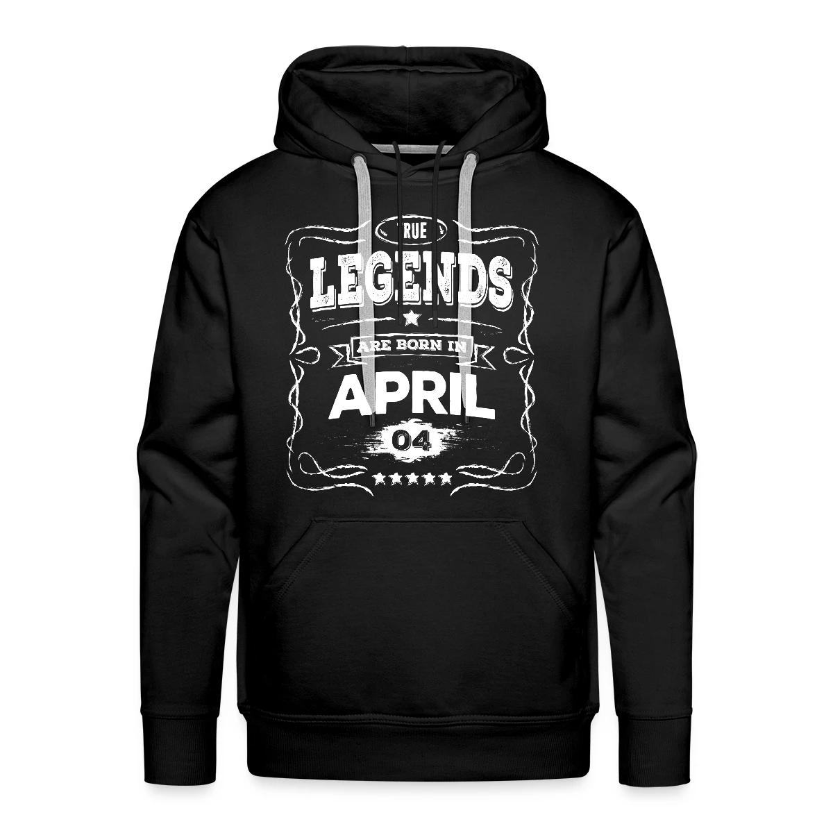 True legends are born in April - Men's Premium hoodie