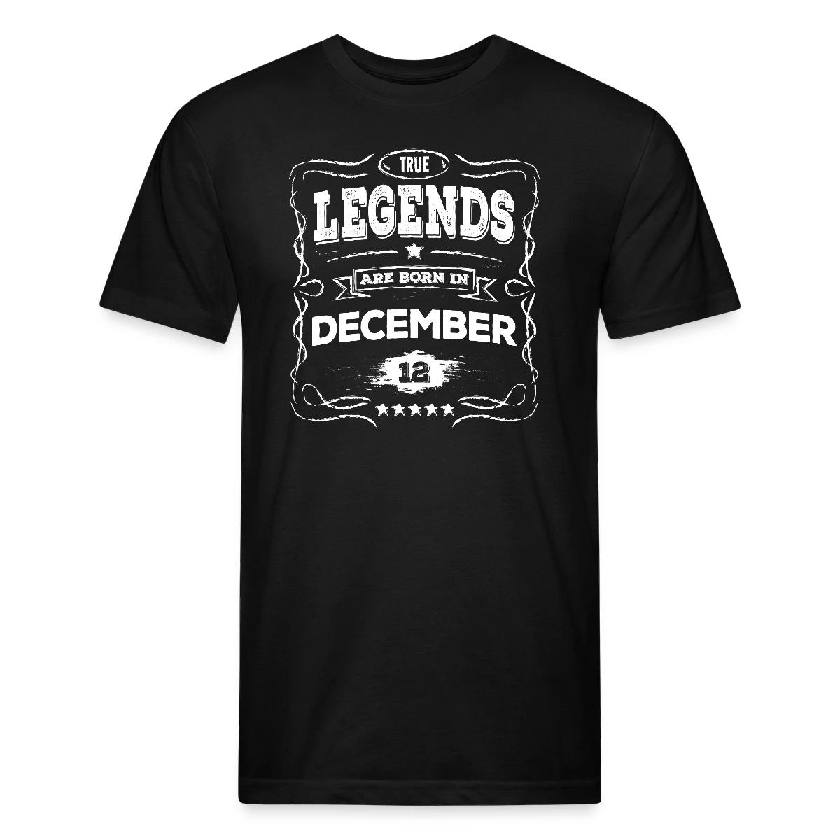 True legends are born in December - Men's Fitted T-shirt