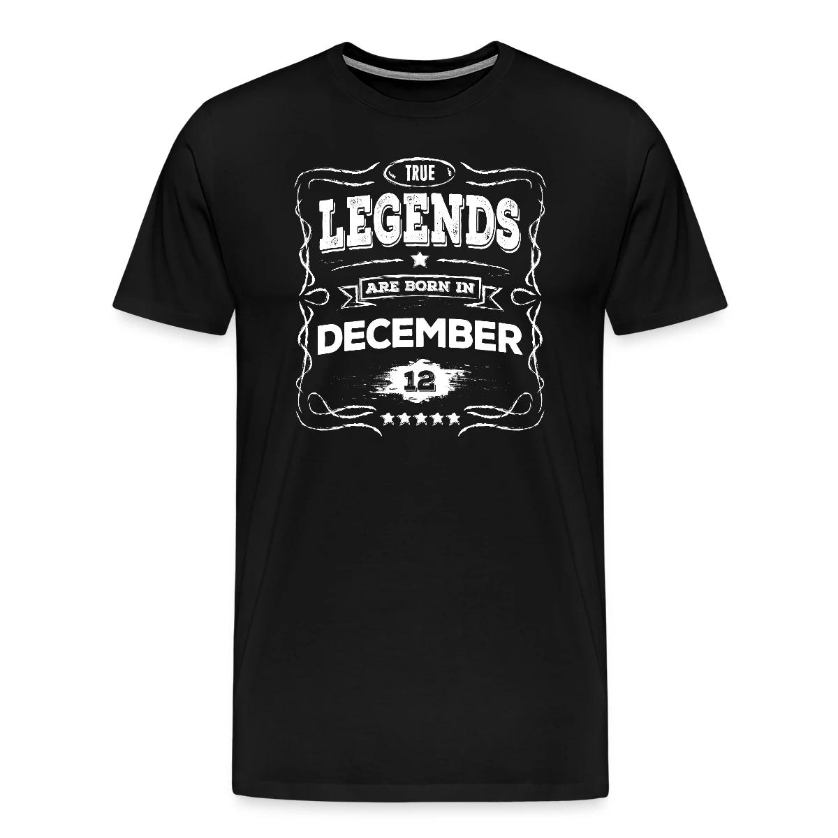 True legends are born in December - Men's Premium T-shirt