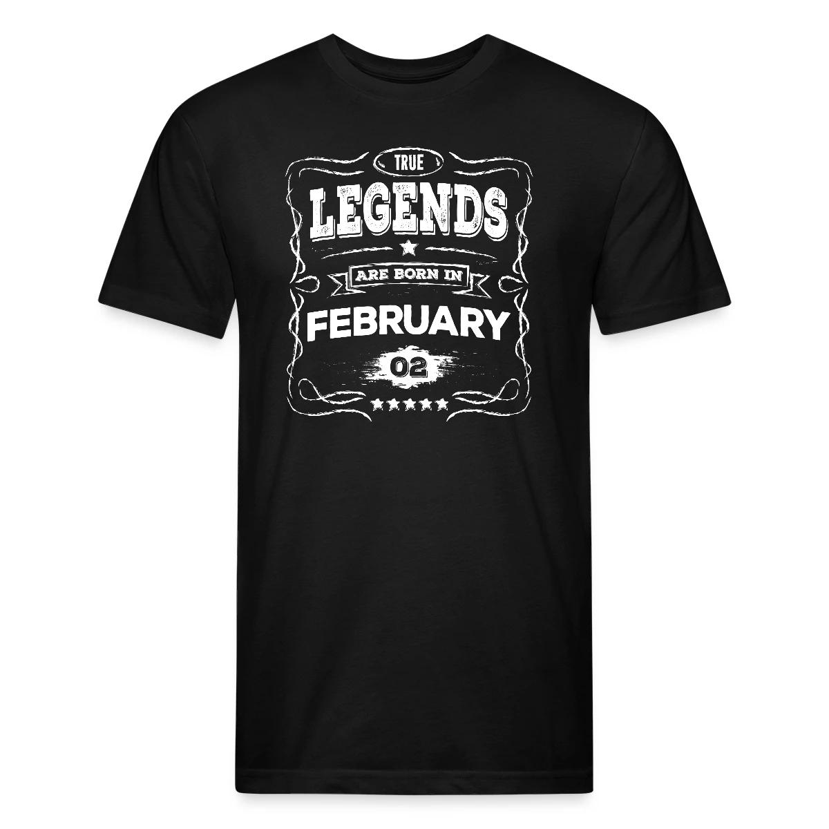 True legends are born in February - Men's Fitted T-shirt
