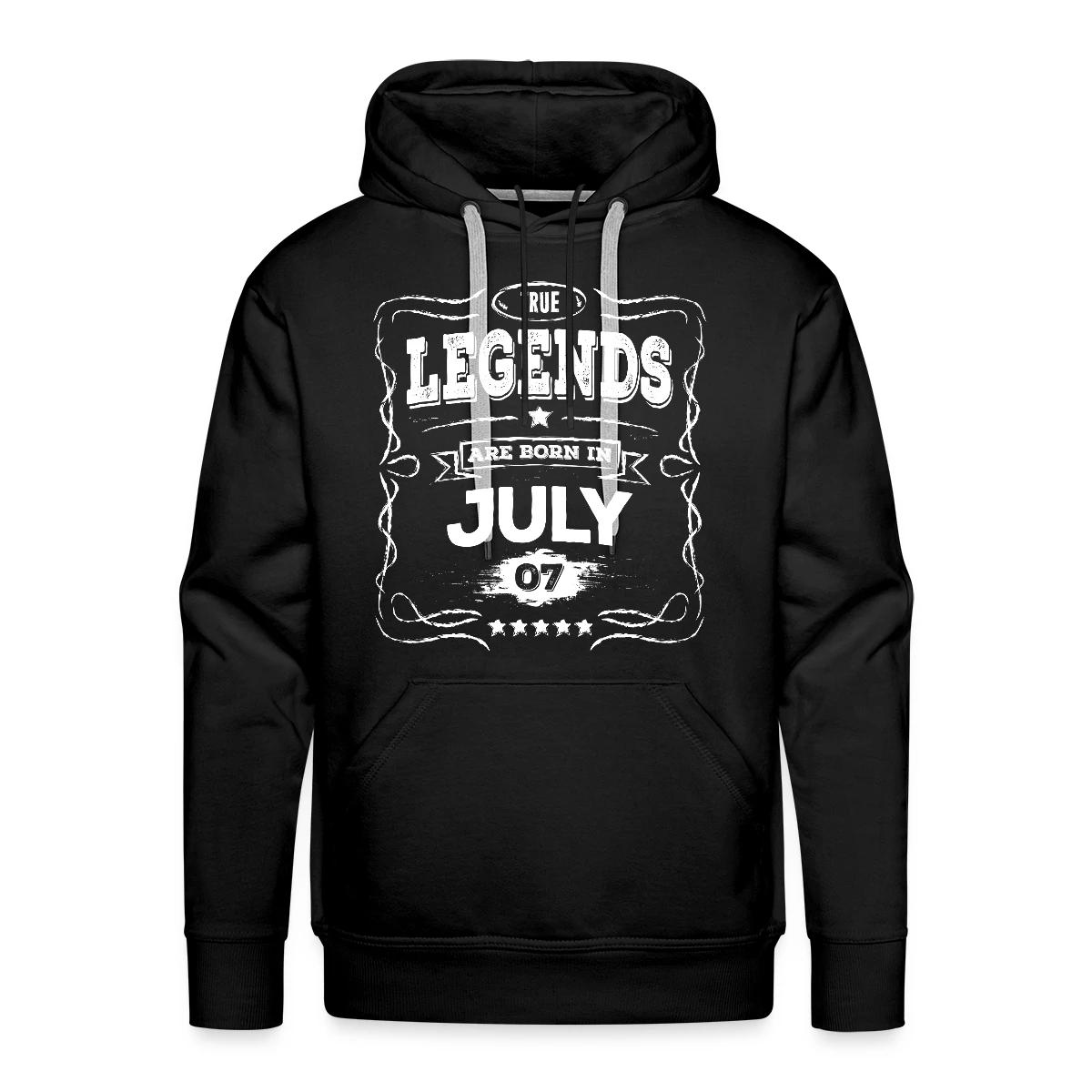 True legends are born in July - Men's Premium hoodie