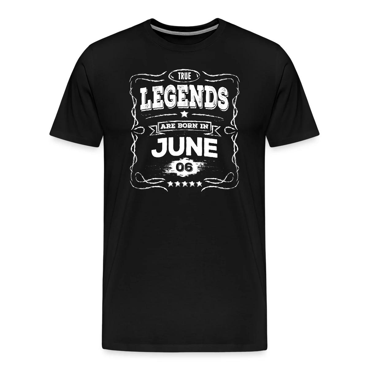 True legends are born in June - Men's Premium T-shirt