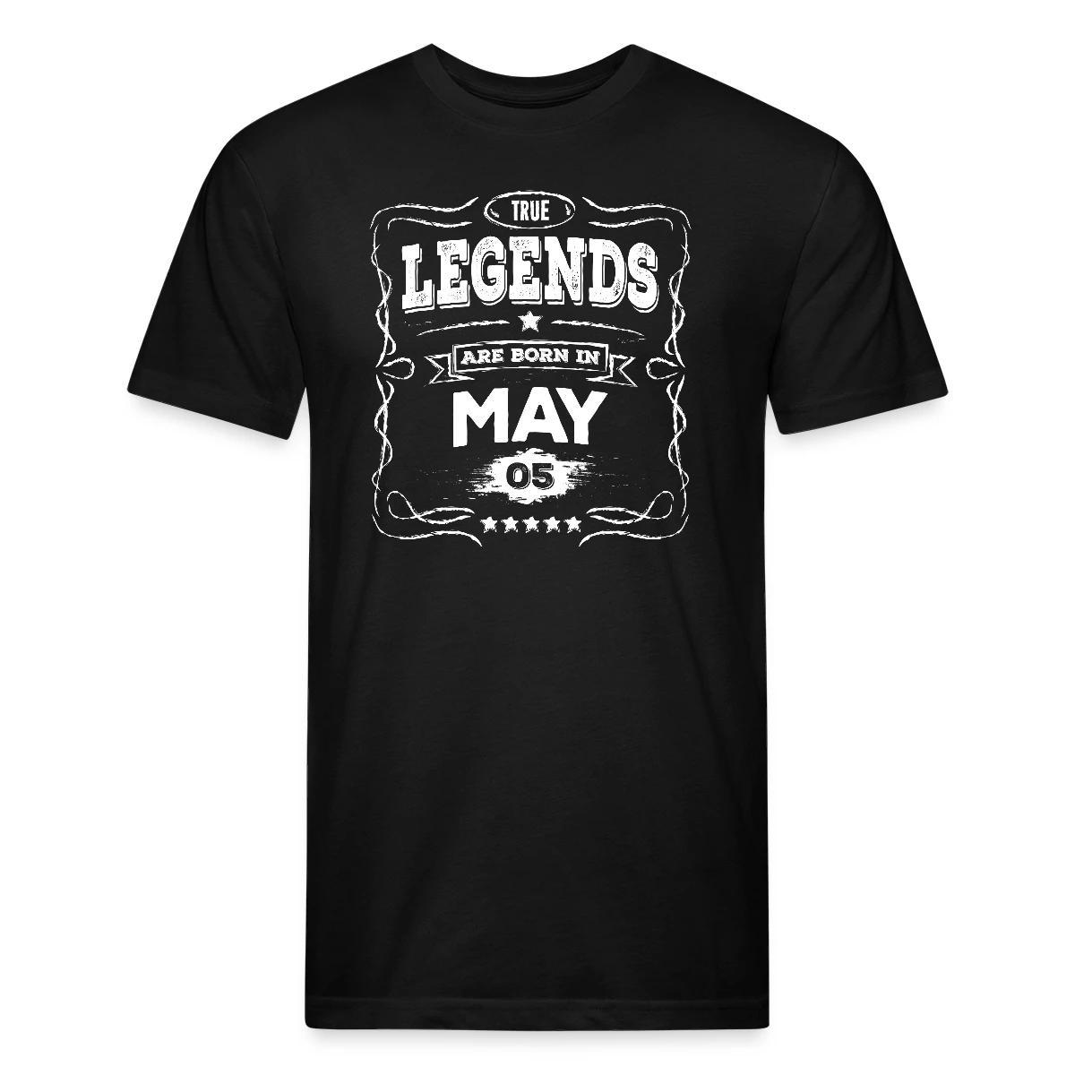 True legends are born in May - Men's Fitted T-shirt