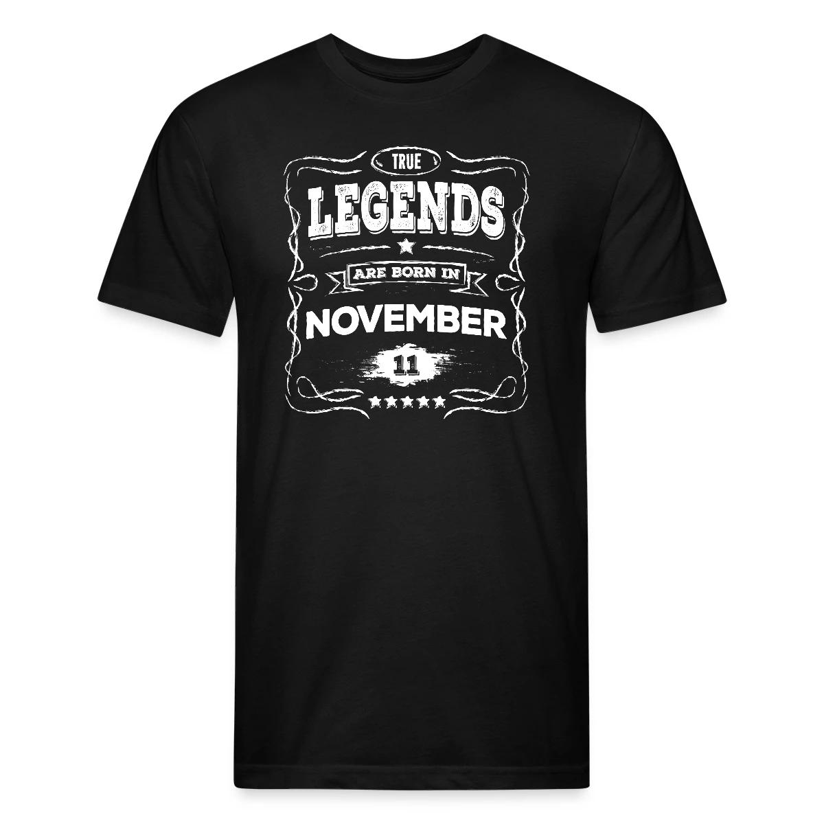 True legends are born in November - Men's Fitted T-shirt