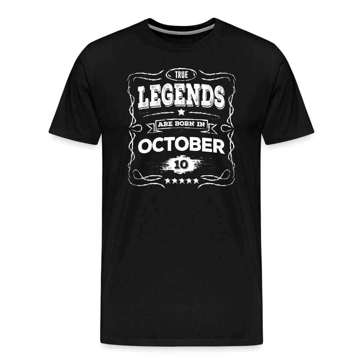 True legends are born in October - Men's Premium T-shirt