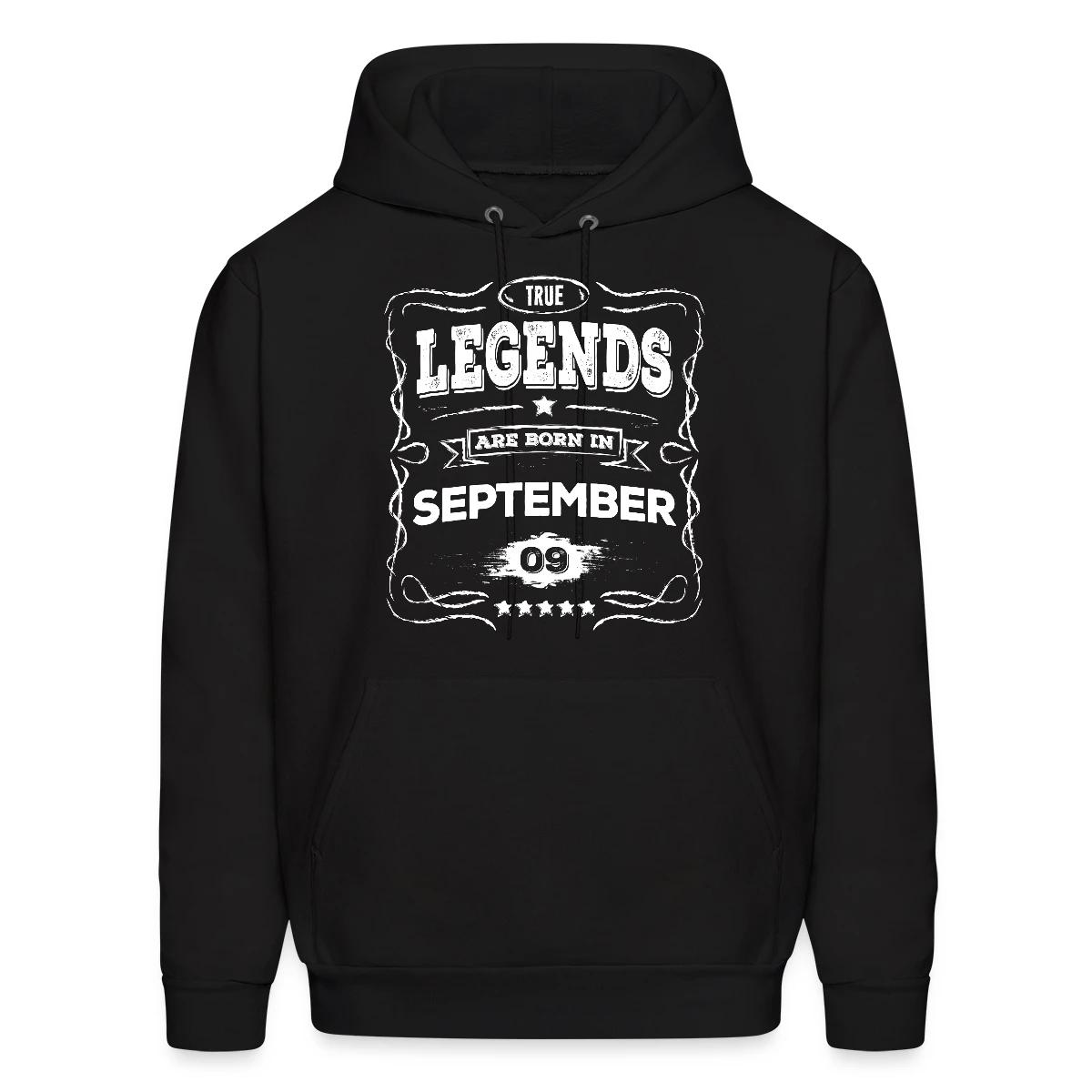 True legends are born in September - Men's hoodie
