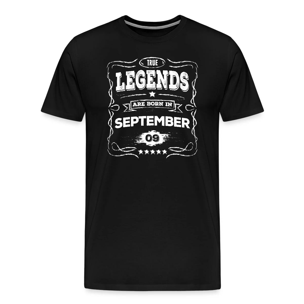 True legends are born in September - Men's Premium T-shirt