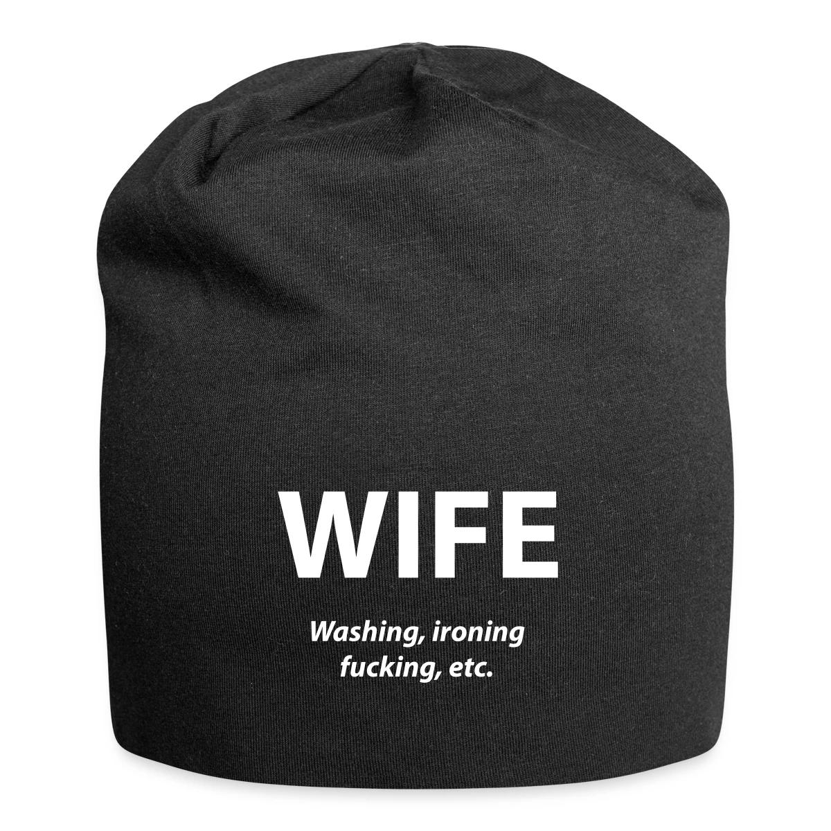 Wife - washing, ironing, fucking, etc - Beanie