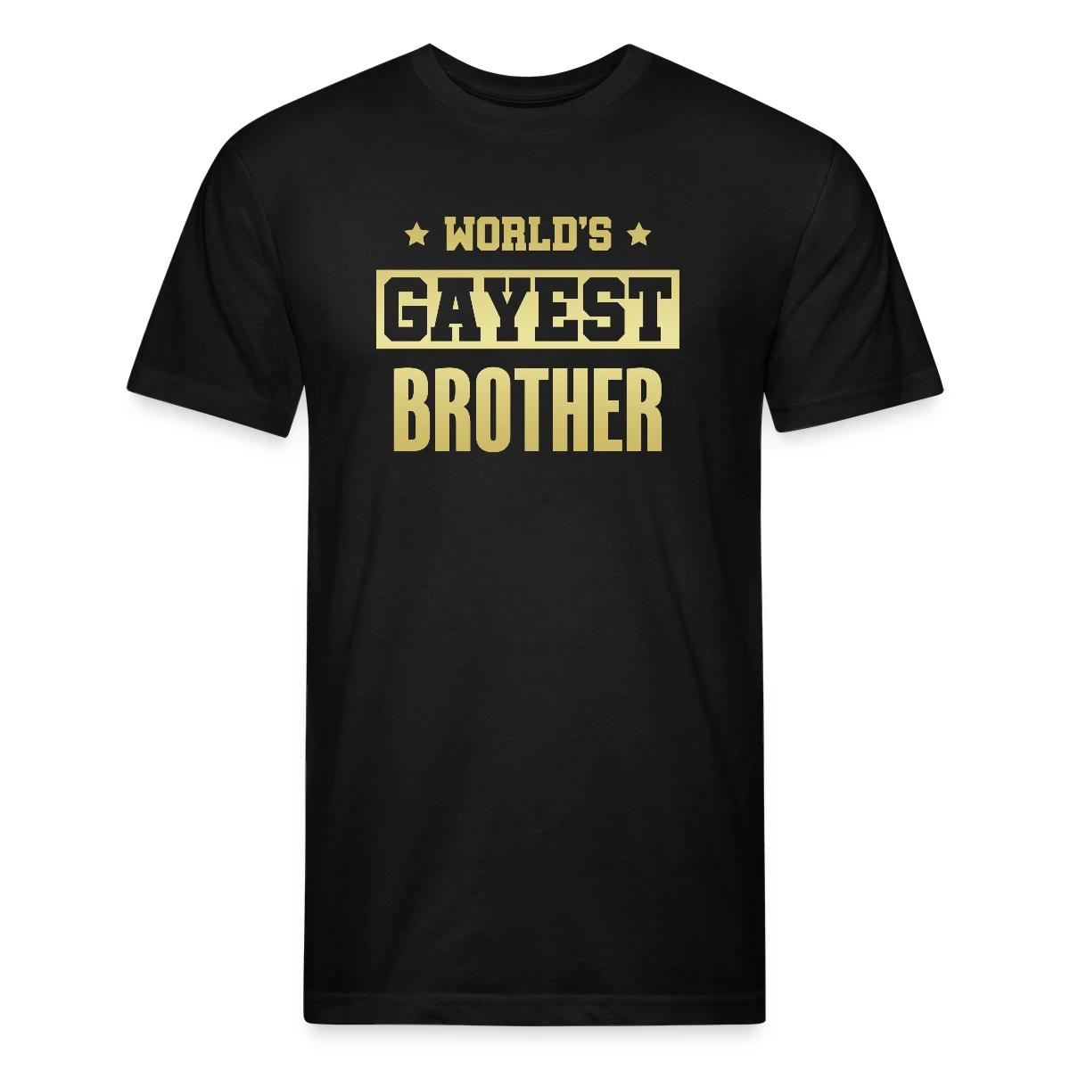 World's gayest brother - Men's Fitted T-shirt