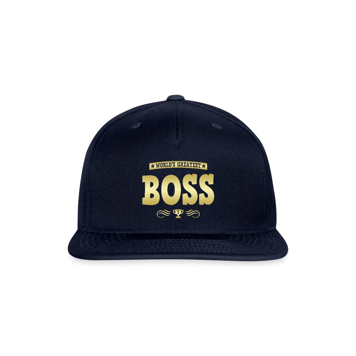 World's Greatest Boss - Snapback cap