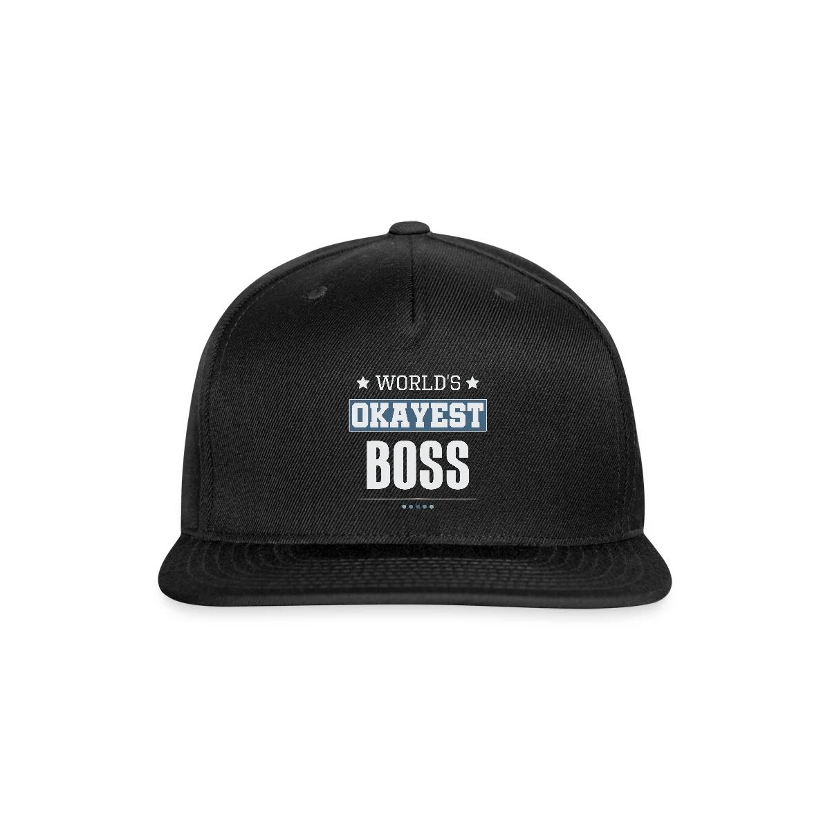 World's Okayest Boss - Snapback cap