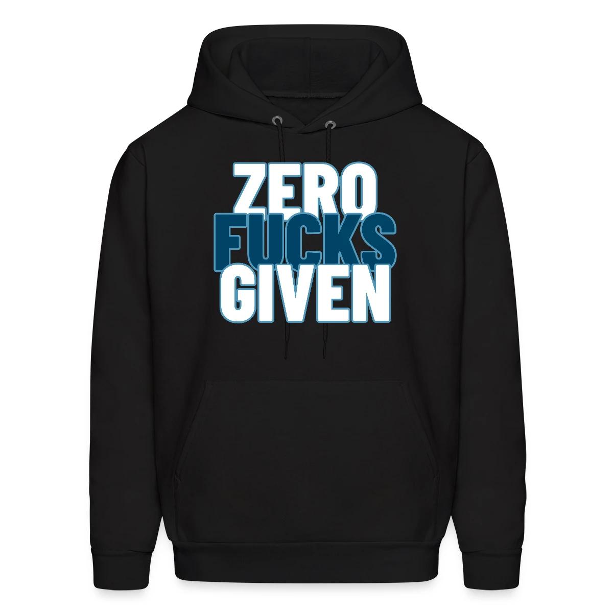 Zero fucks given - Men's hoodie