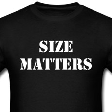 Size matters t-shirt